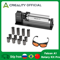 Creality Falcon A1 Rotary Kit Pro Upgrade Package Laser Engraving Y-aixs 360° Rotating Rotary Roller with Goggles and Risers