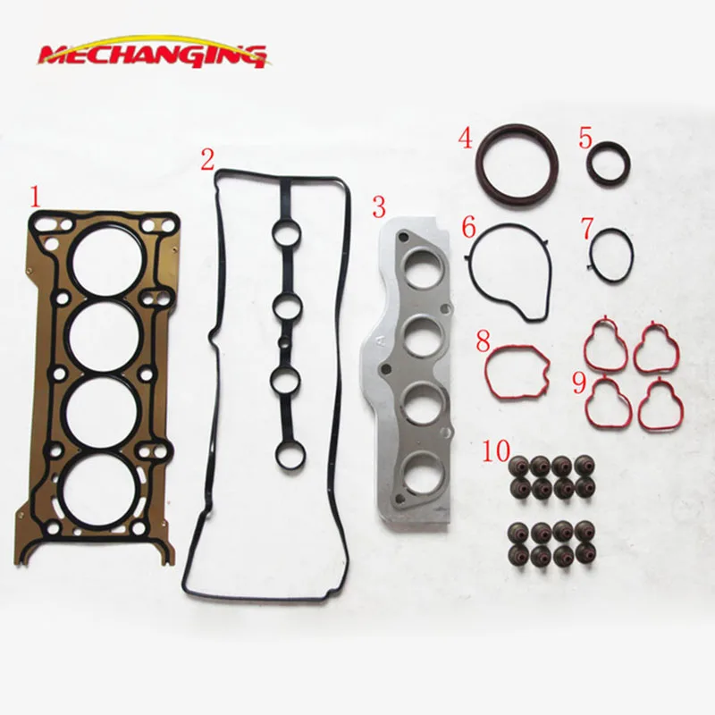 

Z6 Z6V For MAZDA 3 Saloon (BK)(BL) 1.6 Metal Engine Rebuilding Kits Overhaul Package Full Set Engine Gasket 8LBT-10-271 50286300