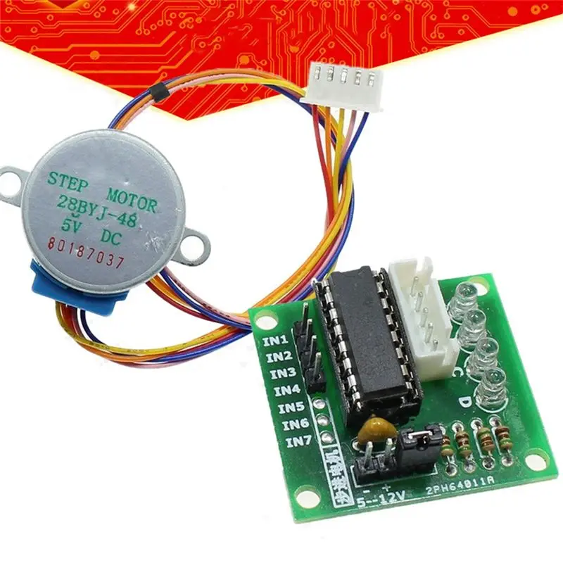 SCLS Uln2003 Stepper Motor Driver Board + 5V Stepper Motor Stepper Motor Complete Set