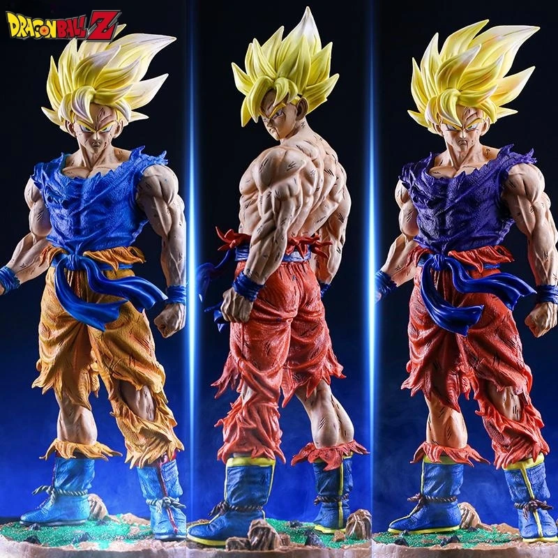 

43cm Gk Dragon Ball Z Son Goku Vegeta Super Saiyan Anime Action Figure Pvc Statue Collectible Model Figurine Doll Decor Toy Gif