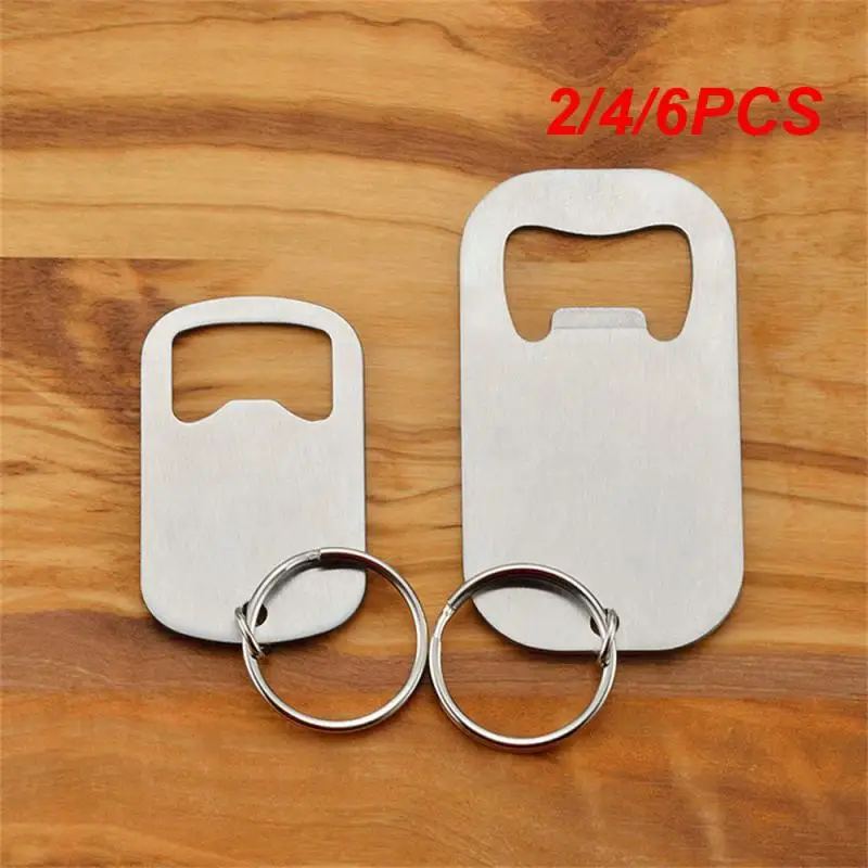 2/4/6PCS Stainless Steel Fashion Beer Bottle Durable Portable Tools Creative Practical Lid Opener Wear Resistance