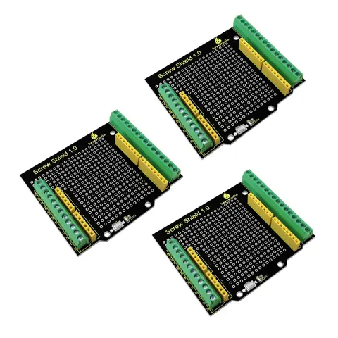3pcs Keyestudio Proto Screw Shield For Arduino UNO With Double-sided Prototyping Area Integration Of Arduino Screw&Proto Shield