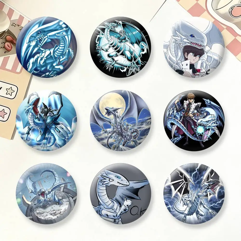 Magician Blue Eyes White Dragon YUGIOH Button Pins Backpack Clothing Decor Brooch Badge Jewelry Gifts for Kids
