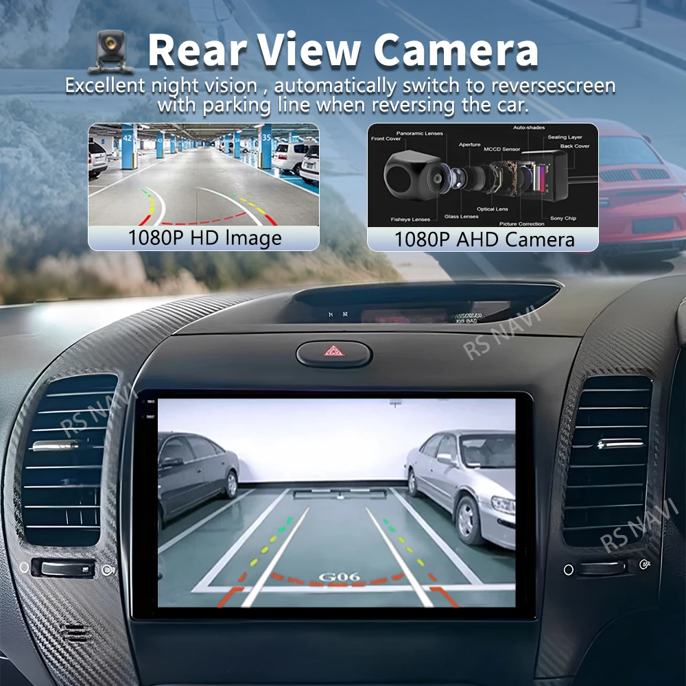 التوصيل والتشغيل أندرويد 15 Carplay Auto لكيا K3 سيراتو فورتي 2013 - 2017 RHD راديو السيارة لتحديد المواقع مشغل فيديو الوسائط المتعددة 2din DVD