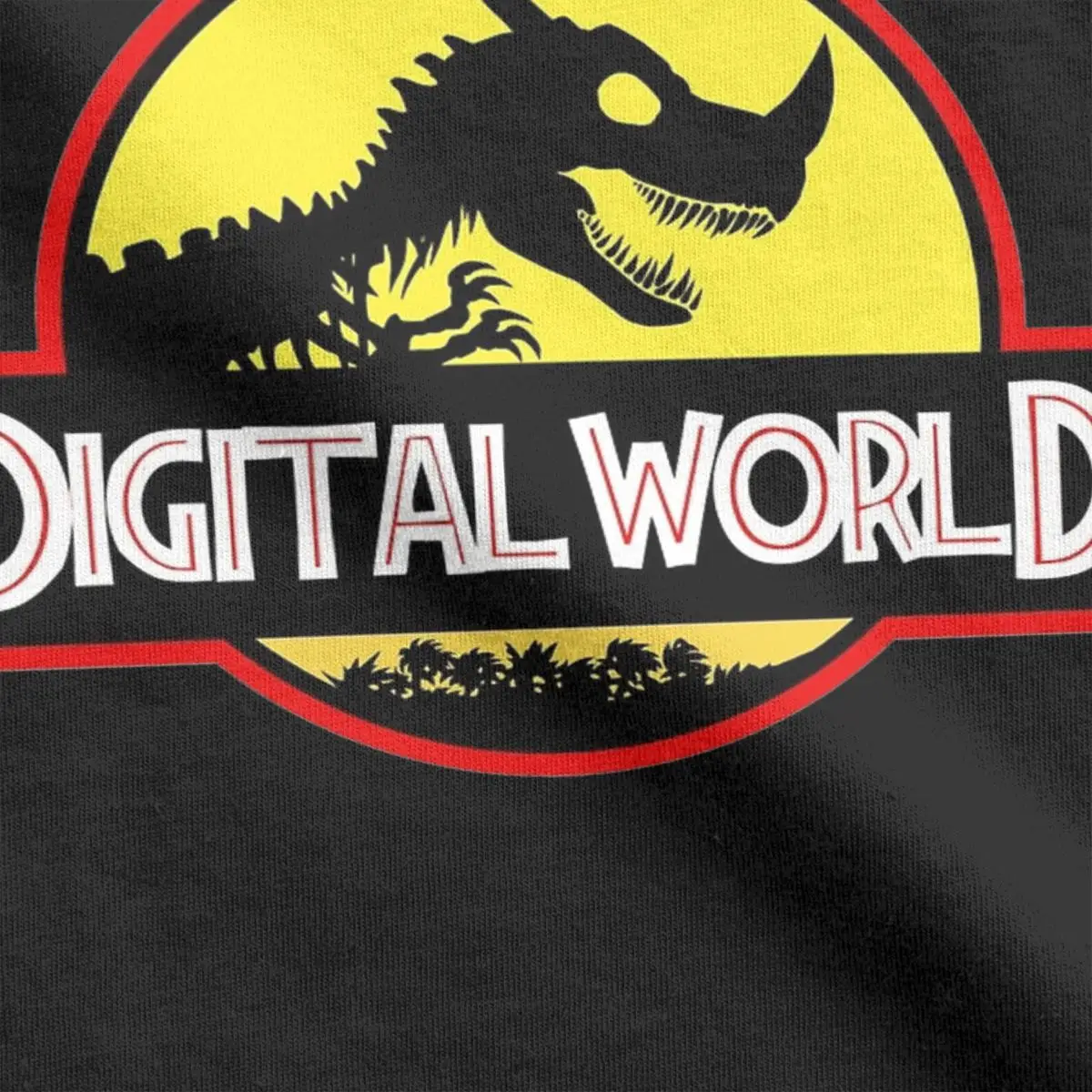 Men Women Dinosaurs Digital World T Shirt Digimon Anime 100% Cotton Tops Novelty Short Sleeve Round Neck Tee Shirt Adult T-Shirt