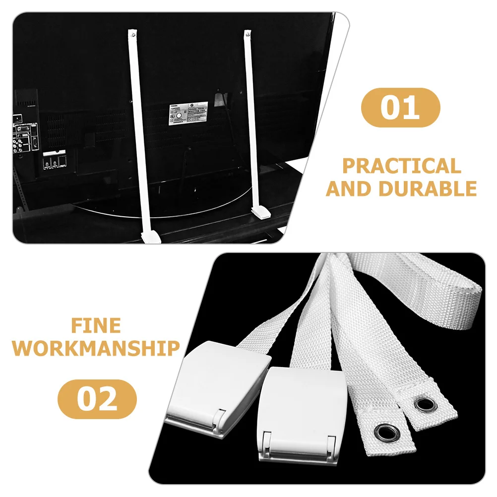 2 Stück Anti-Rutsch Verstellbare Möbelanker-Ersatzbänder Erdbeben-Sicherheitsgurte Schutzgurte