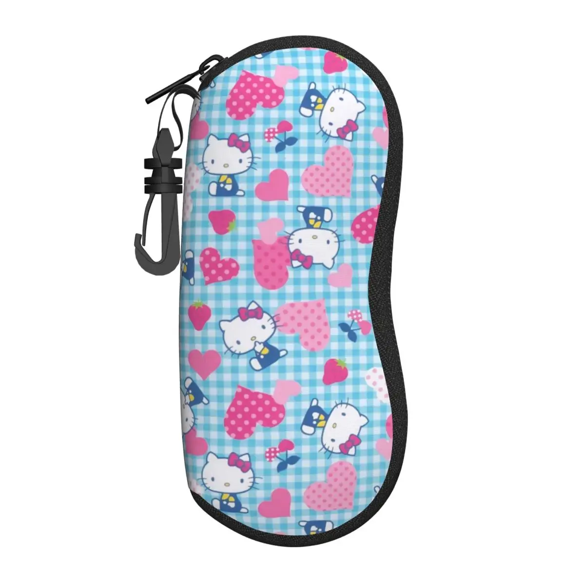 

Hello Kitty Ultra-Light Soft Shell Glasses Case - Compact and Portable Eyewear Case for Travel, School, and Daily Use