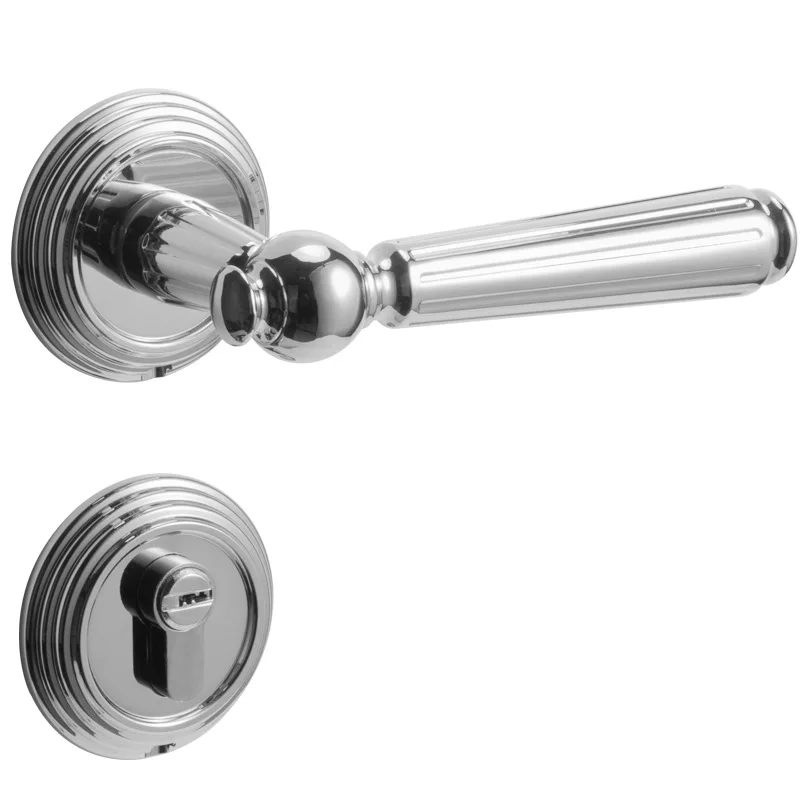 

American French door lock Bedroom magnetic suction household silent indoor room door lock Universal split Wooden door