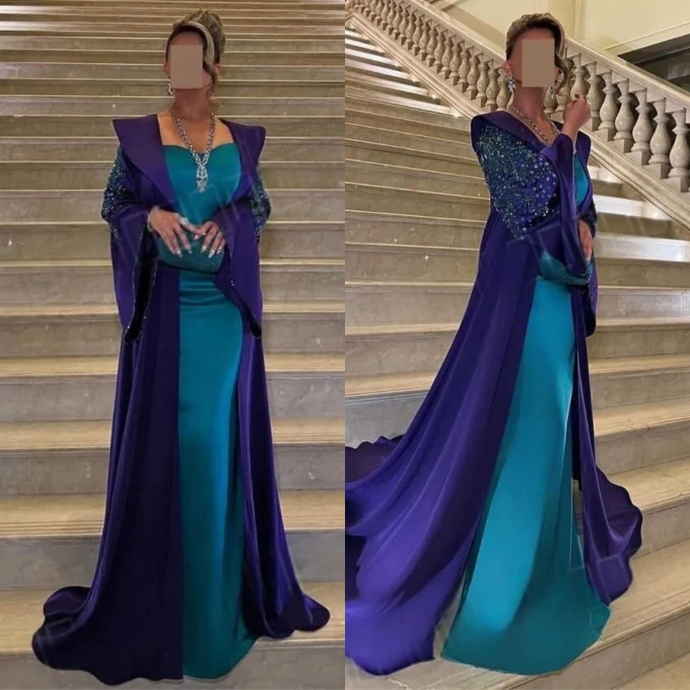 맞춤형 절묘한 새틴 이브닝 드레스 클래식 Strapless 홈 커밍 드레스 기질 코트 트레인 Vestido De Festa