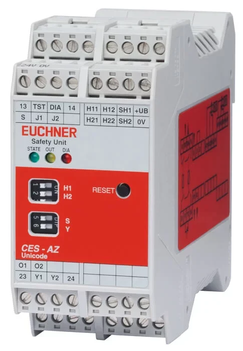 EUCHNER  CES-AZ-AES-02B (ORDER NO. 104775) Evaluation Unit CES-AZ-AES-02B (for 2 Read Heads)
