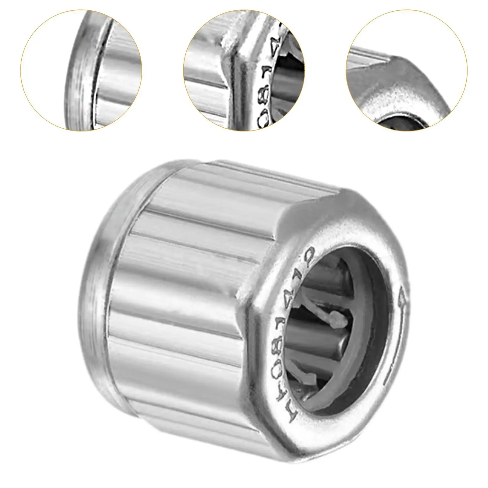 10 Pieces Generic Needle Stainless Steel Deep Groove Ball Bearings Easy to Install Silver Rolling Bearings for Power Tools