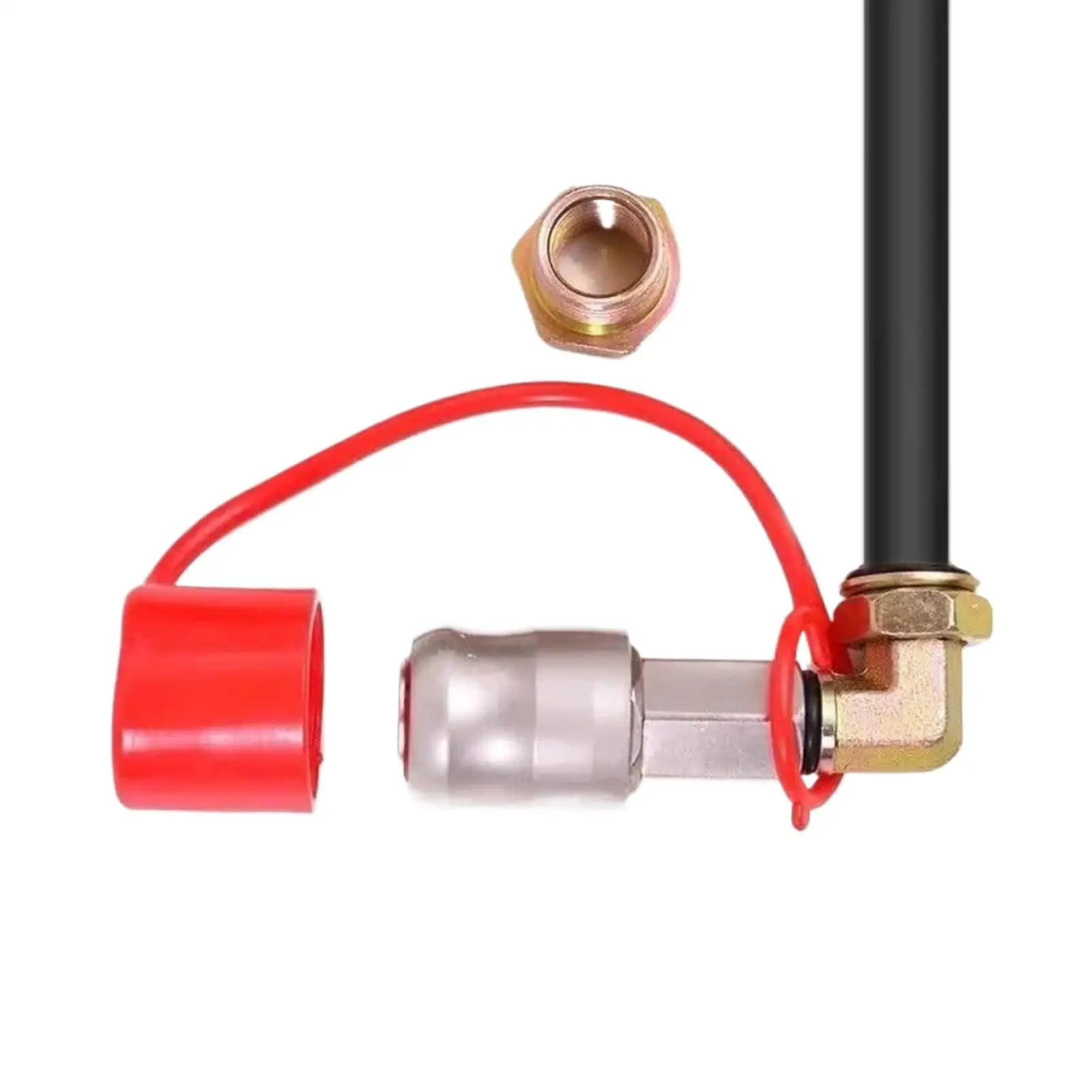 

90 Degree Air Tank Take Off Valve 90 Degree Brass Elbow Lockable Portable Inflation Intake Valve For Semi-Trailers Construction