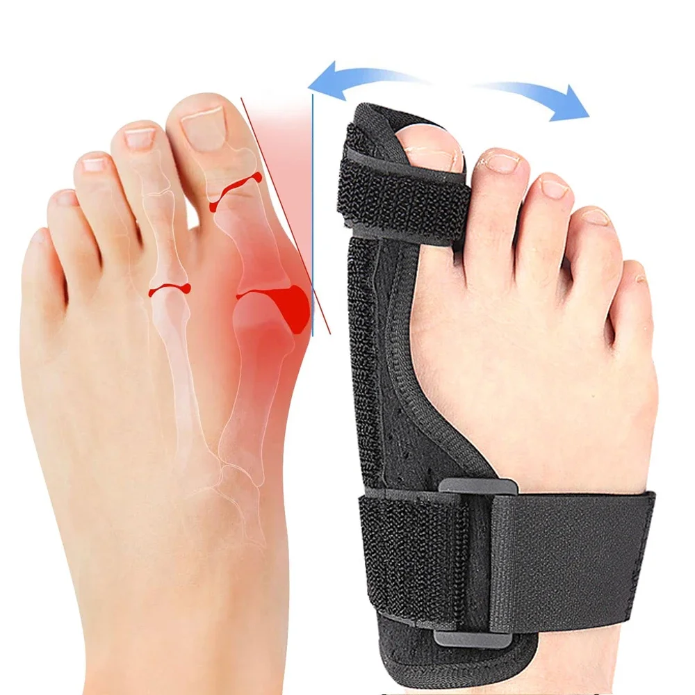 Bunion Corrector Adjustable Orthopedic Big Toe Straightener Women Men Hallux Valgus Corrector, Bunion Splint, Day/Night Support