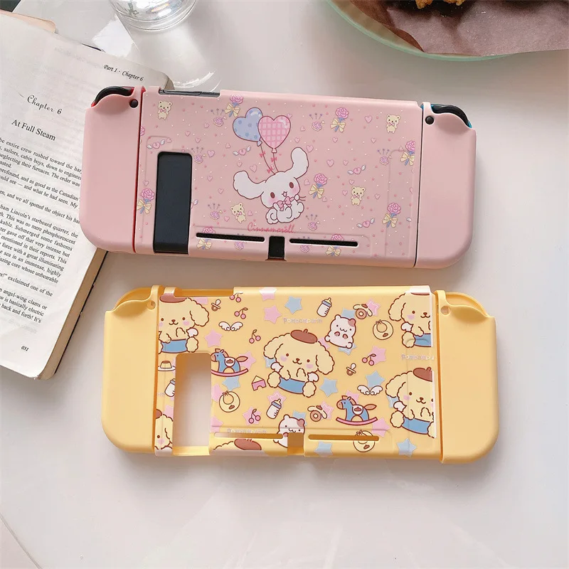 Fashion Sanrio Cinnamoroll Cartoon Case for Nintendo Switch NS Joy Con Controller Shell Kawaii Soft Protective Cover Accessories