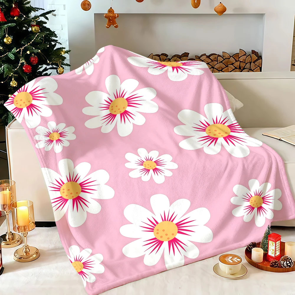 Cute Fox Festive Full Size Holiday Cozy Microfiber Blanket Great for Thanksgiving Christmas New Year Presents