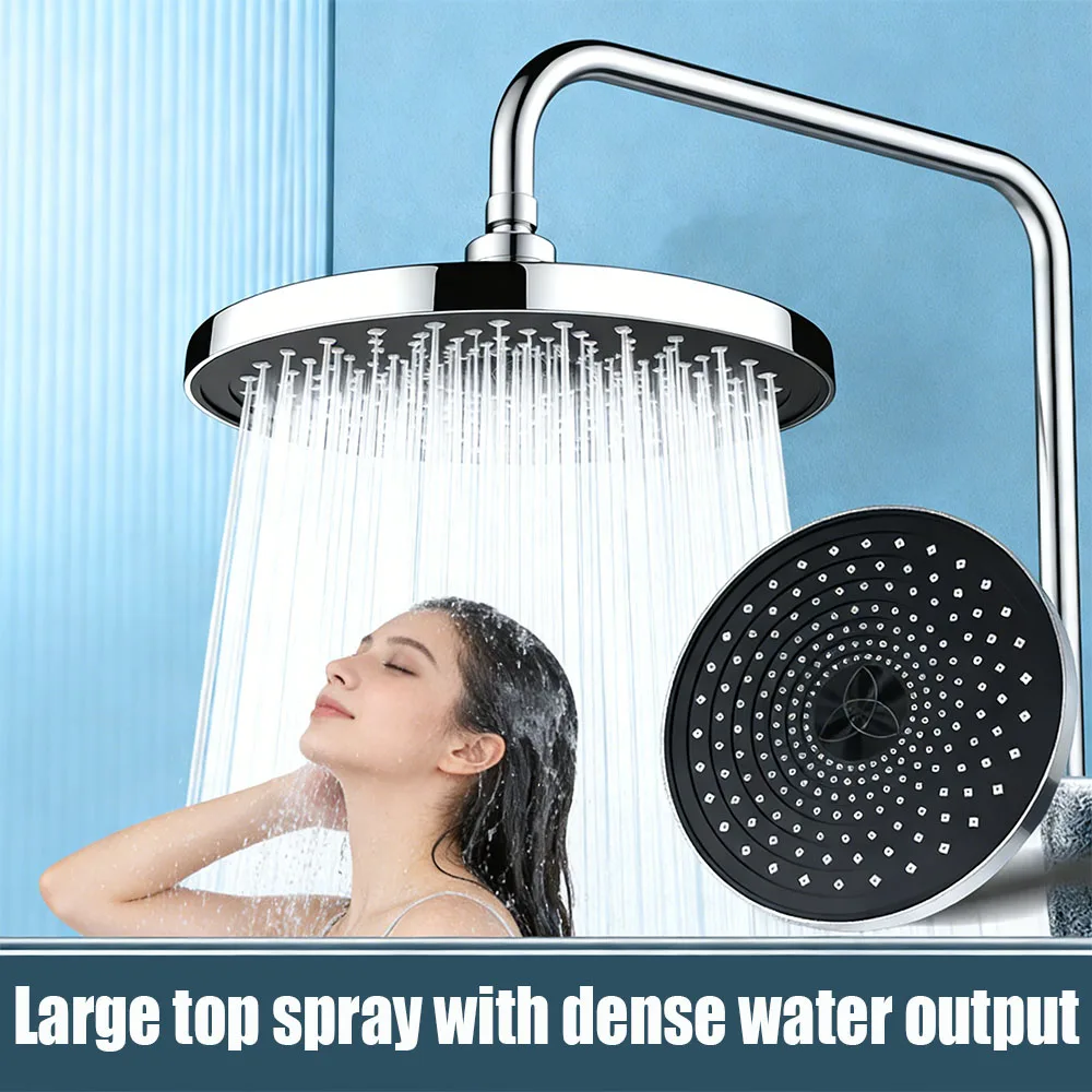 

25cm Top Spray Large Water Volume Booster Shower Head Pressurized Single Head Bathroom Shower Head Home