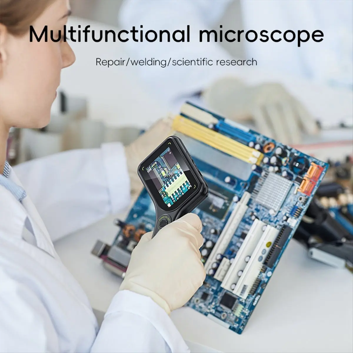 DT81 New Portable 500x Handheld Magnifier AF Lens 2 Megapixel Autofocus Usb Digital Microscope Textile Printing Inspection