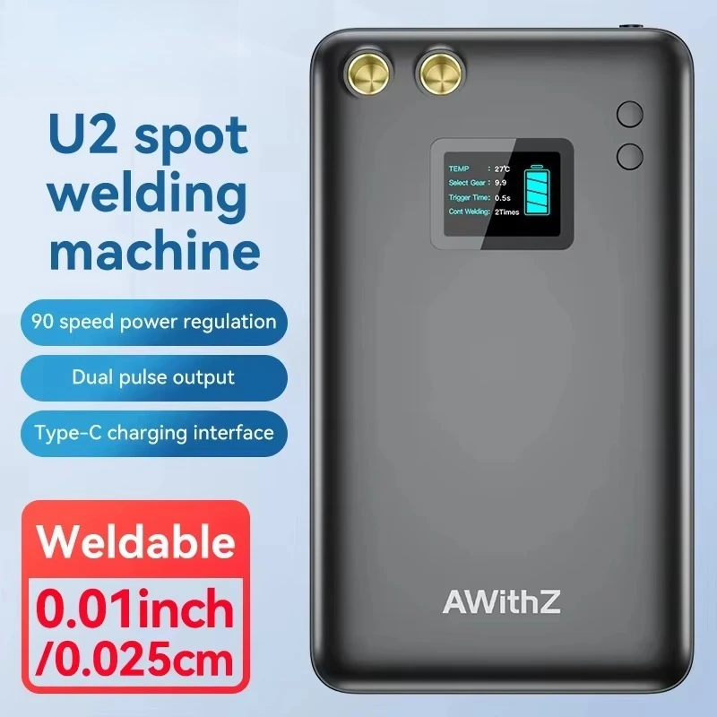 Saldatore a punti per batteria U2 - Strumento esperto per saldatura a batteria 18650, uscita a 90 livelli per una saldatura affidabile