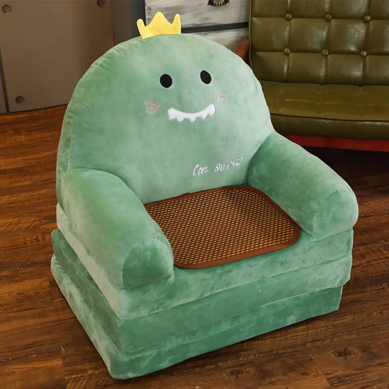 Sofá pequeño plegable de dibujos animados para niños, sofá cama de princesa, asiento de doble uso para niños pequeños