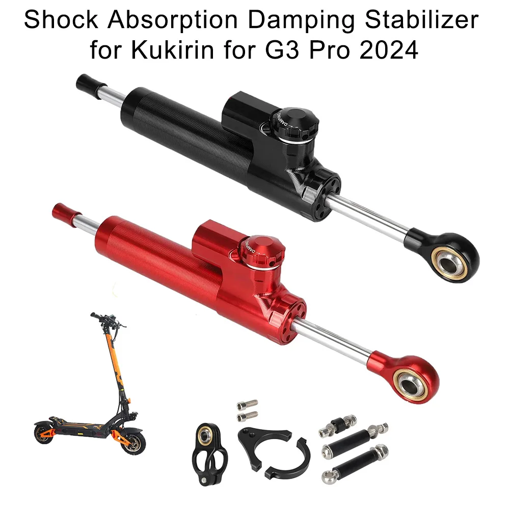 

Steering Damper For Stabilizer Steering For Kukirin For G3 Pro 2024 Shock Absorber Ball Head Bearing Clamp Scooter Accessories