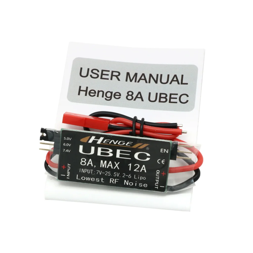 HENGE BEC 4A 6A 8A 12A UBEC 5V 6V 7.4V Mode de commutation BEC stabilisateur de tension pour avions RC accessoires de batterie de bateau