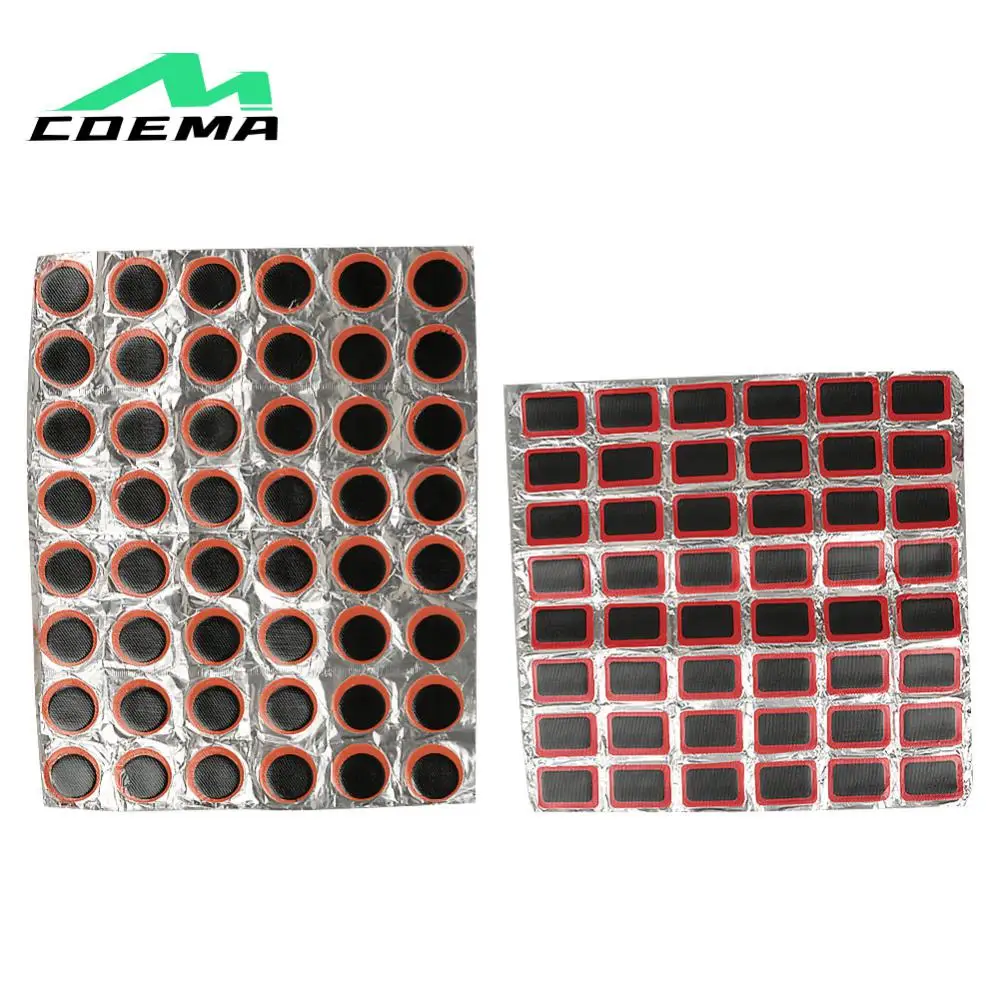 Bicycle Tire Patch 48 Pieces 25mm Mountain Bike Tire Repair Internal Perforation Repair Tool Bicycle Tire Kit Repair Tool