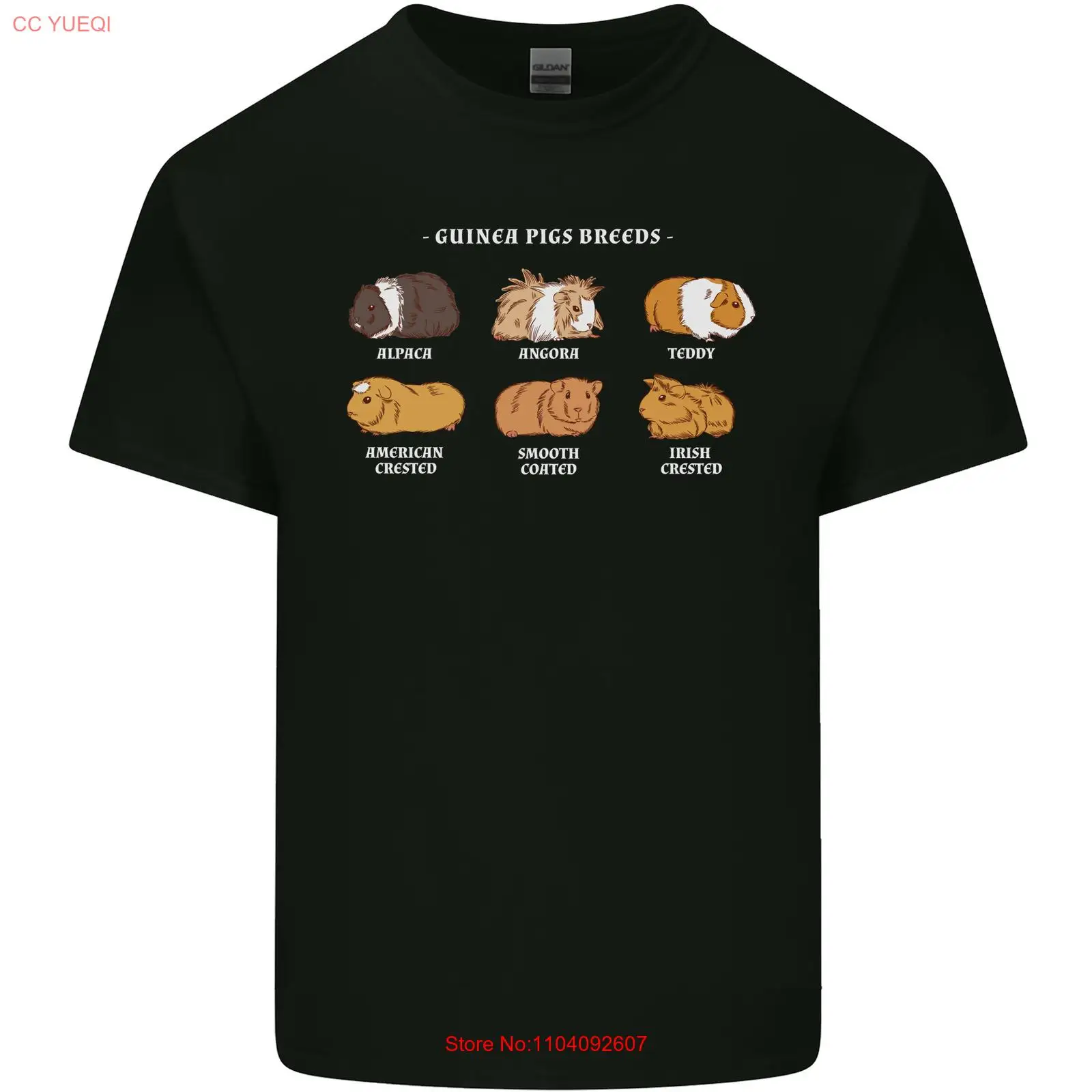 

Guinea Pig Breeds 3 Mens Light Cotton T-Shirt