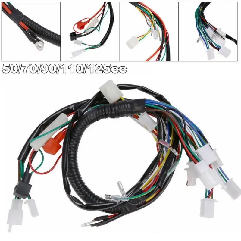 

For Most Chinese ATV UTV Quad 4 Wheeler 50cc 70cc 90cc 110cc 125cc Motorcycle Electric Wiring Harness Accessories Universal