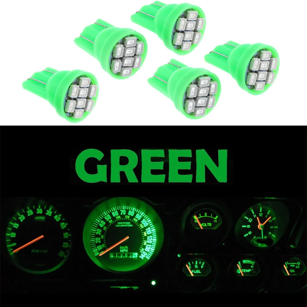 Kit de tablero LED de grupo de calibre verde para Ford Torino Ranchero LTD II Cougar 72-79