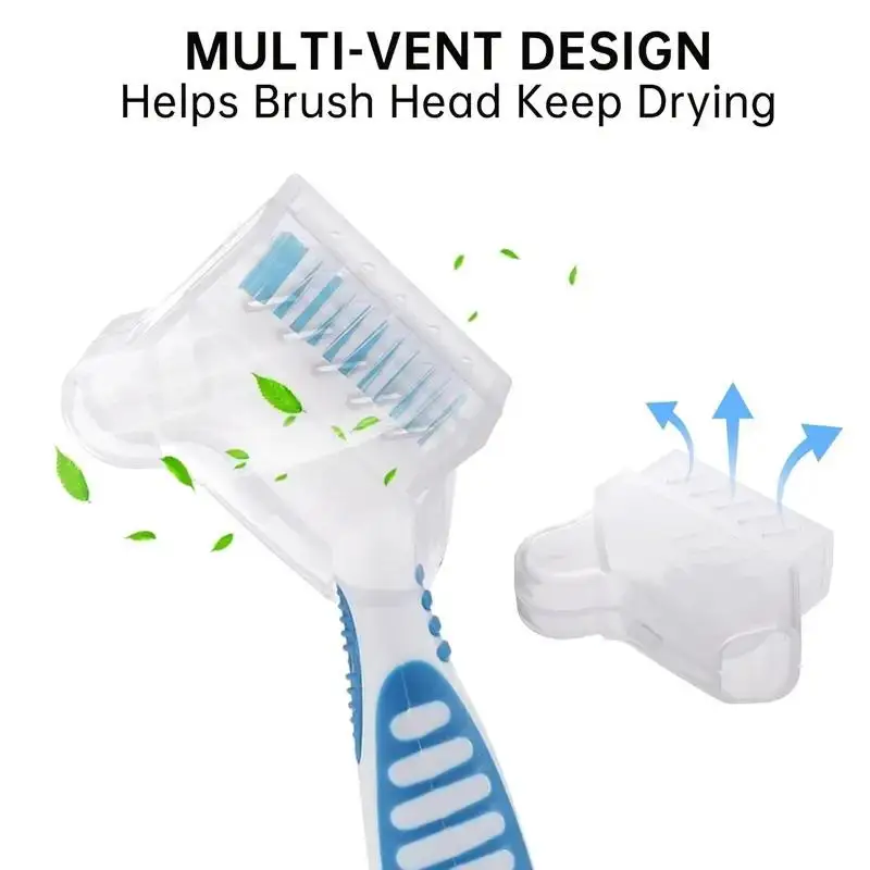 1/3pcs Dental Brush Protector Covers Breathable With Vent Holes Portable Dental Brush Head Storage Case Home Or Travel