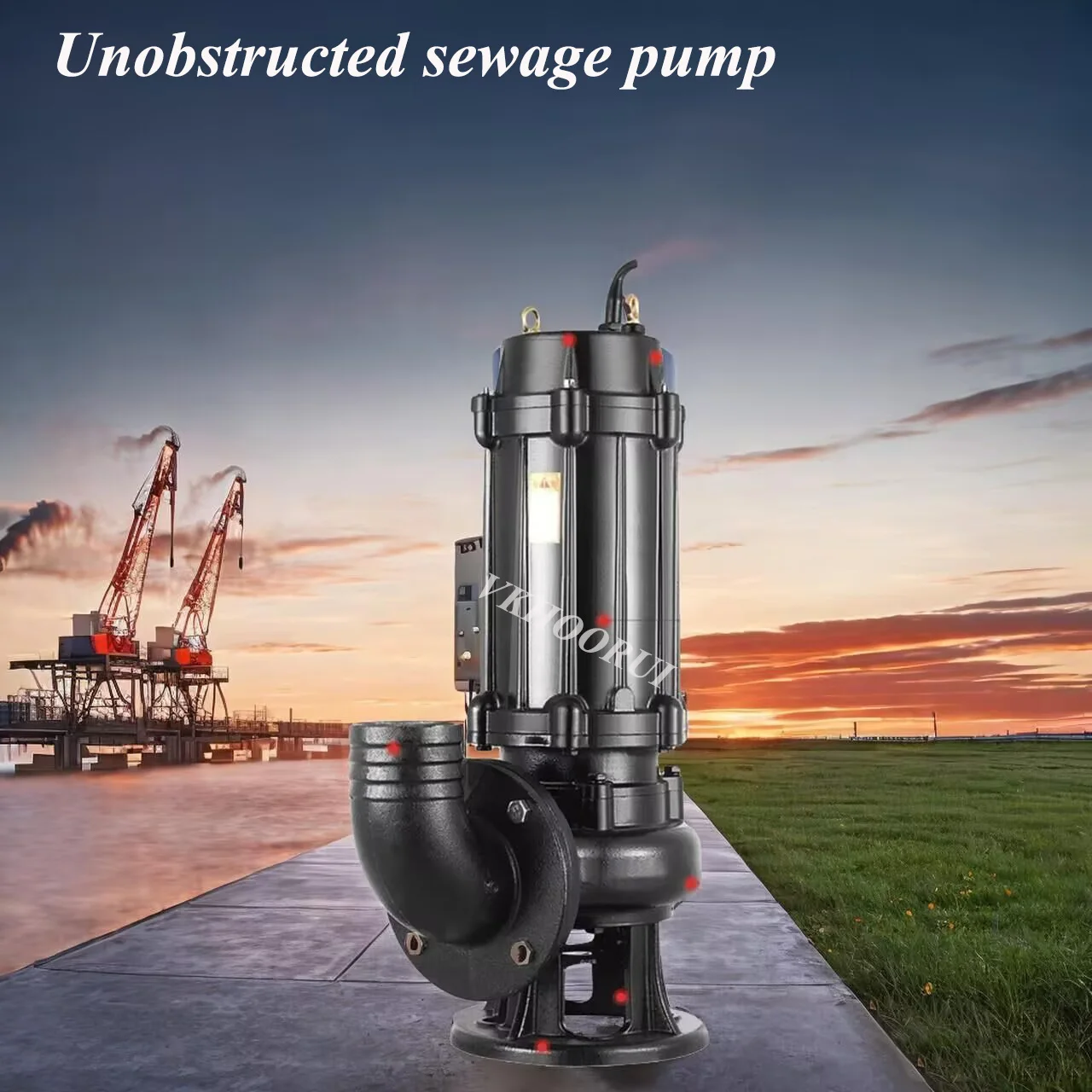 

1,1 кВт-7,5 кВт мощный погружной канализационный насос с фланцевым отверстием и высокой головкой для универсального применения 380 В 220 В