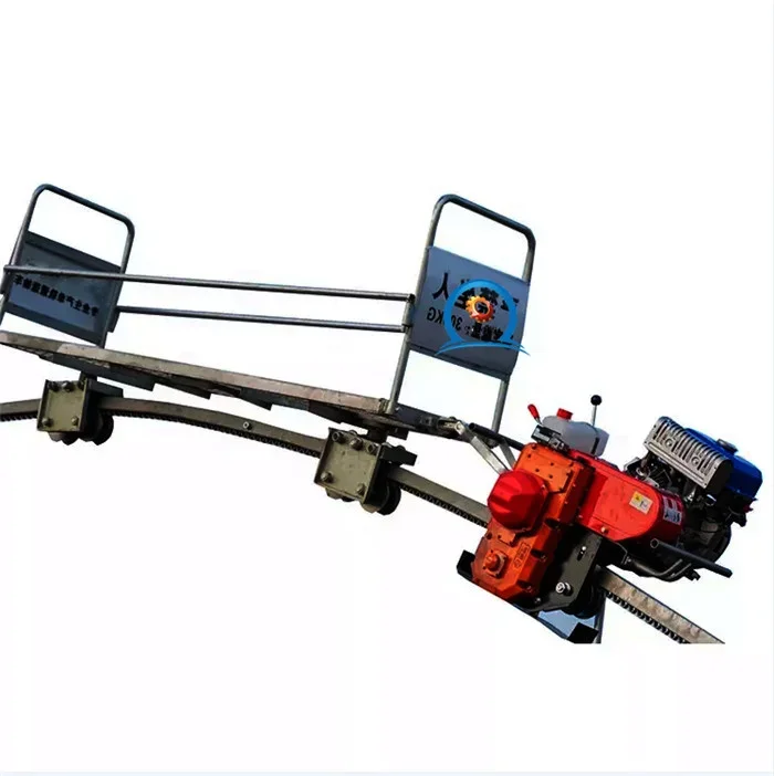 High Quality Self-propelled Monorail Transporter Orchard Track Hydraulic Small Train Monorail Transporter