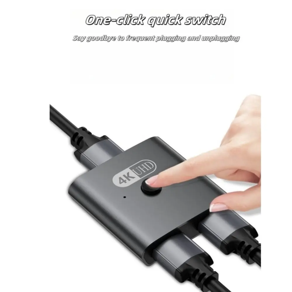 Professional Bidirectional HDMI Splitter 4K@120HZ 8k@60HZ HDMI Hub Two-In One-Out High-definition HDMI Switch Gaming Setup