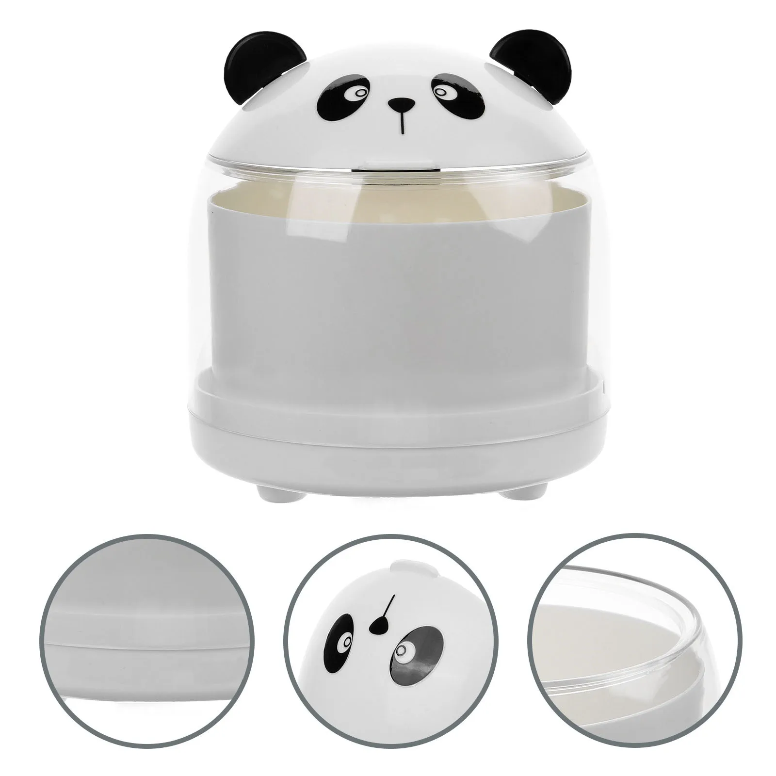 

Mini Wastebasket Portable Plastic Trash Can for Bedroom Office Bathroom Kitchen Large Opening Sturdy Design Desktop Garbage Bin