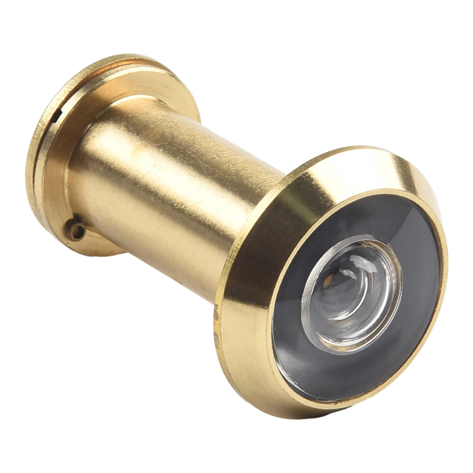 Door Viewer Door Peephole Viewer 200 Degree Viewing Angle Adjustable Threaded Tube Easy Installation Gold Household New
