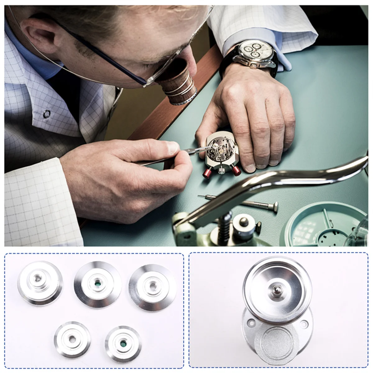 

TYMQ E25 Watch Case Press Tool Desk Set Watch Pressing Machine for Watchmakers