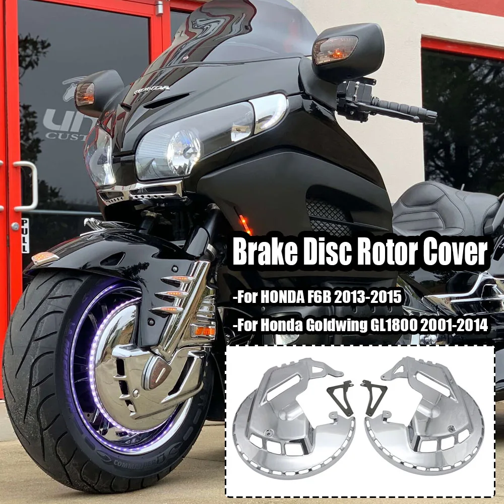 

For Honda Goldwing GL1800 F6B 2013-2015 New motorcycle accessory chrome plated brake disc rotor cover LED fire ring