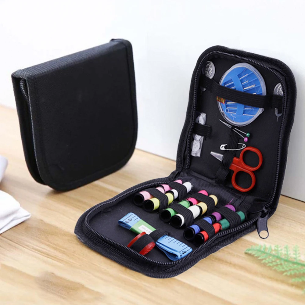 Home portable sewing kit DIY handmade sewing set 14 thread black sewing box set