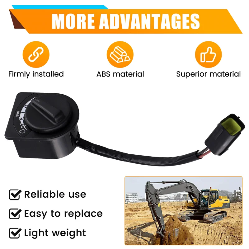 

NEW-14725311 Ручка двигателя дроссельной заслонки экскаватора, подходит для Volvo EC250D EC350D EC380D EC480D