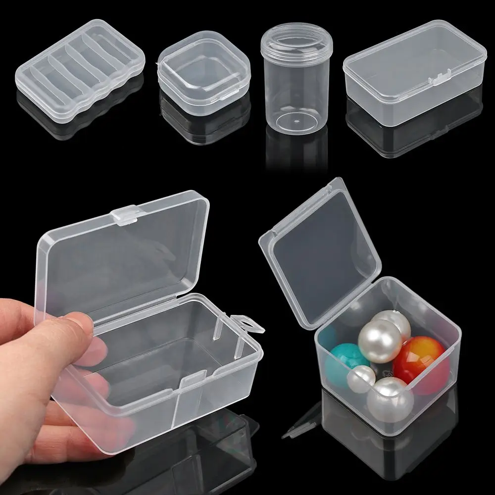 12 Styles Plastic Clips Boxes Pill Storage Supply Craft Bead Holder Storage Box Jewelry Diamond Container