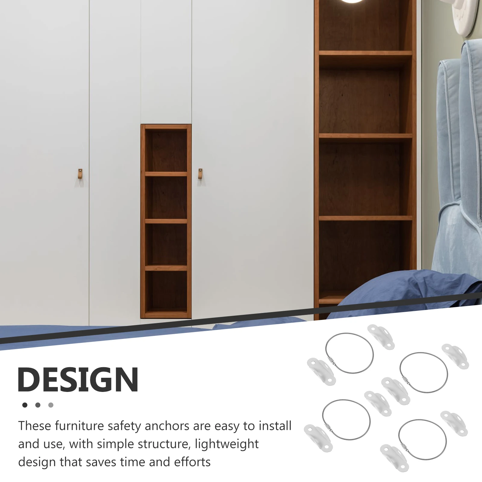 

Комплект антинаконечников niture, 4 комплекта, белые винты с пряжкой, настенные анкеры, защитные ремни, комплект оборудования для предотвращения шкафа