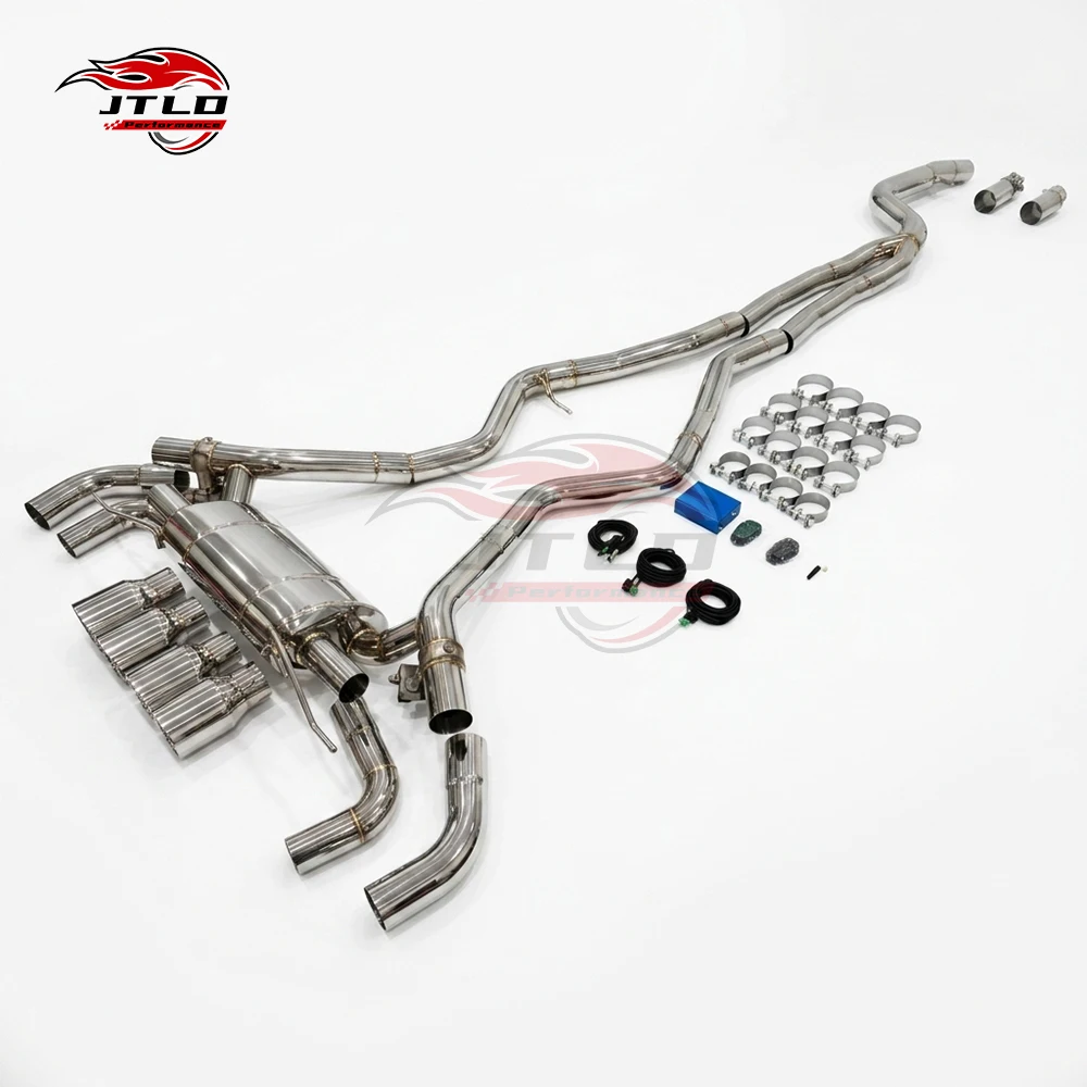 Stainless Steel Catback Exhaust System, Variable Valve Muffler, Precision Piping For BMW 340i G20 G28 M3 M340 B58 3.0