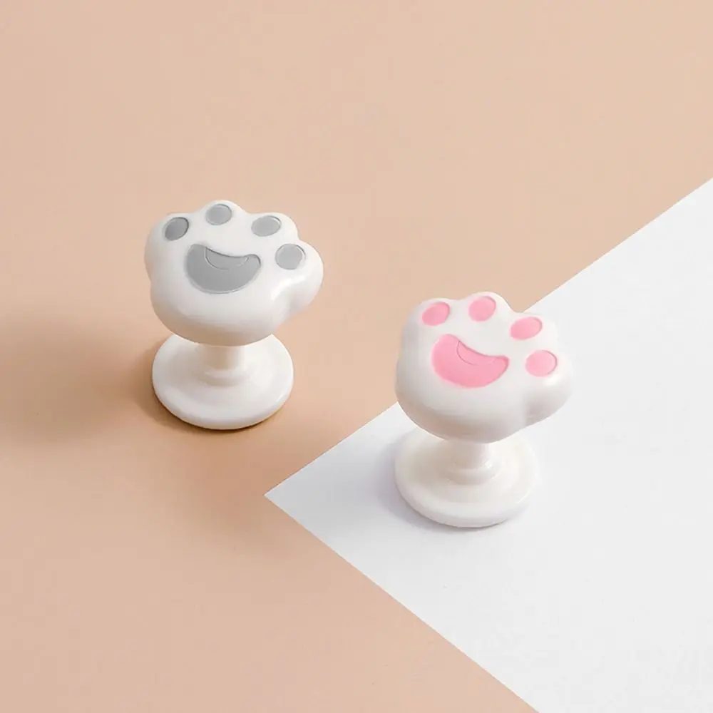 2pcs Anti-breaking Cat Claw Toilet Press Button Paste Kawaii Toilet Press PVC Protecting Long Manicures Water Tank Button