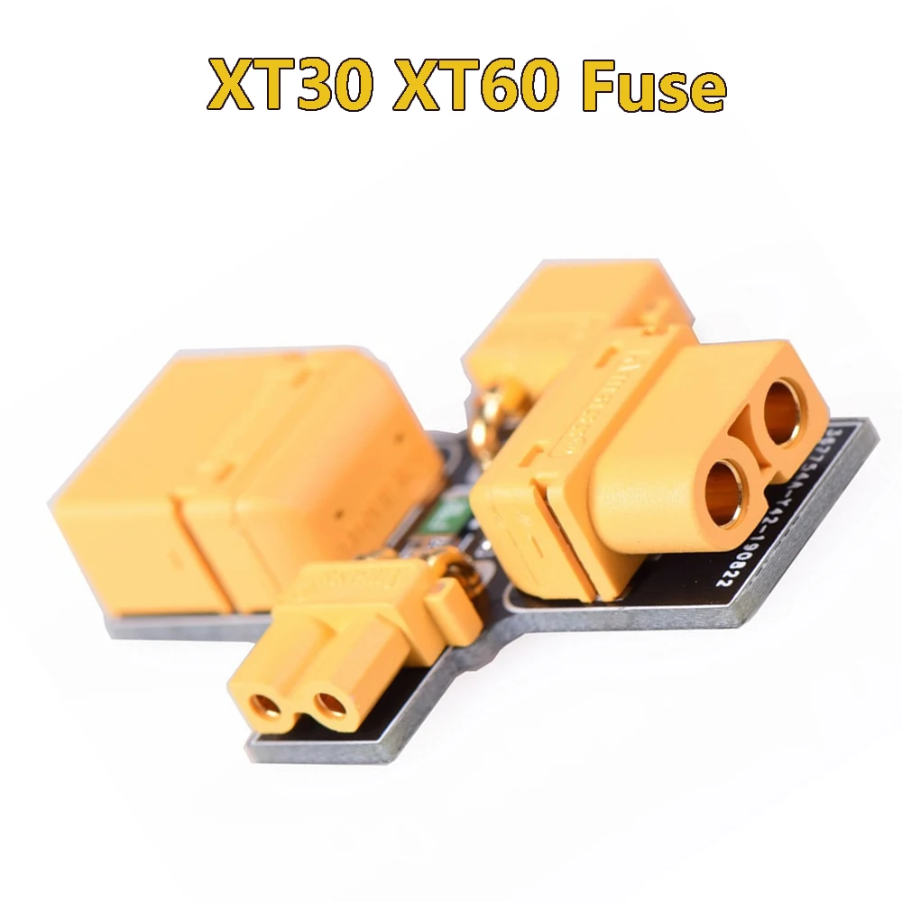 JHEMCU Smoke Stopper Fuse Safety Plug 1-6S 30V Short-Circuit Protection XT30 XT60 for RC FPV Drone Model Installation Test