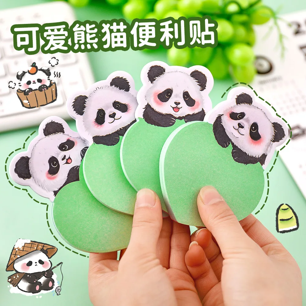 30sheets cartoon special-shaped panda notes student cute high-value hand account sticky paper sticky message note N times