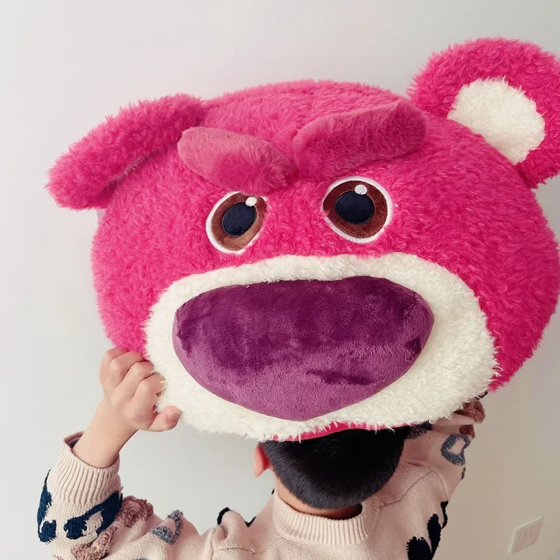 Disney Toy Story Lotso Plush Toy Stuffed Anime Cute Strawberry Bear Plushies Back Cushion Throw Pillow Brithday Christmas Gifts