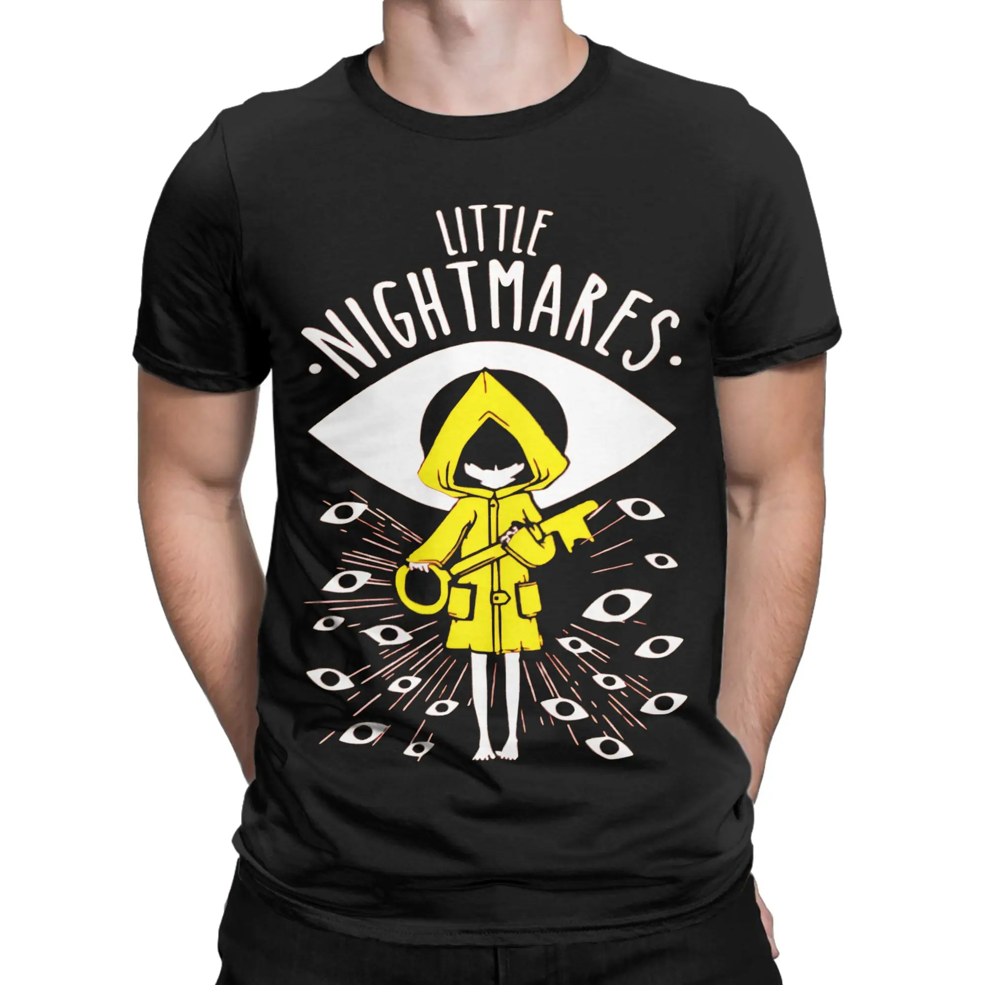 Men Women Video Game Little Nightmares T Shirts  100% Cotton Clothes Creative Short Sleeve Round Collar Tees Summer T-Shirts