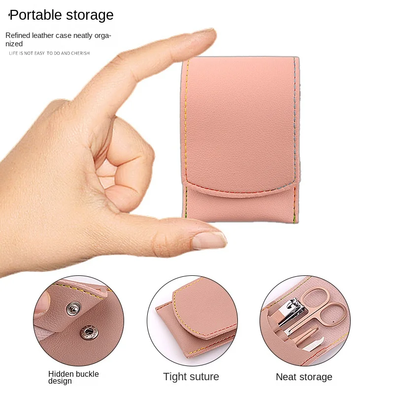 Set di pinze di bellezza per tagliaunghie da 4 pezzi per manicure e pedicure, forbici per unghie, regalo per la cura delle unghie dei piedi.