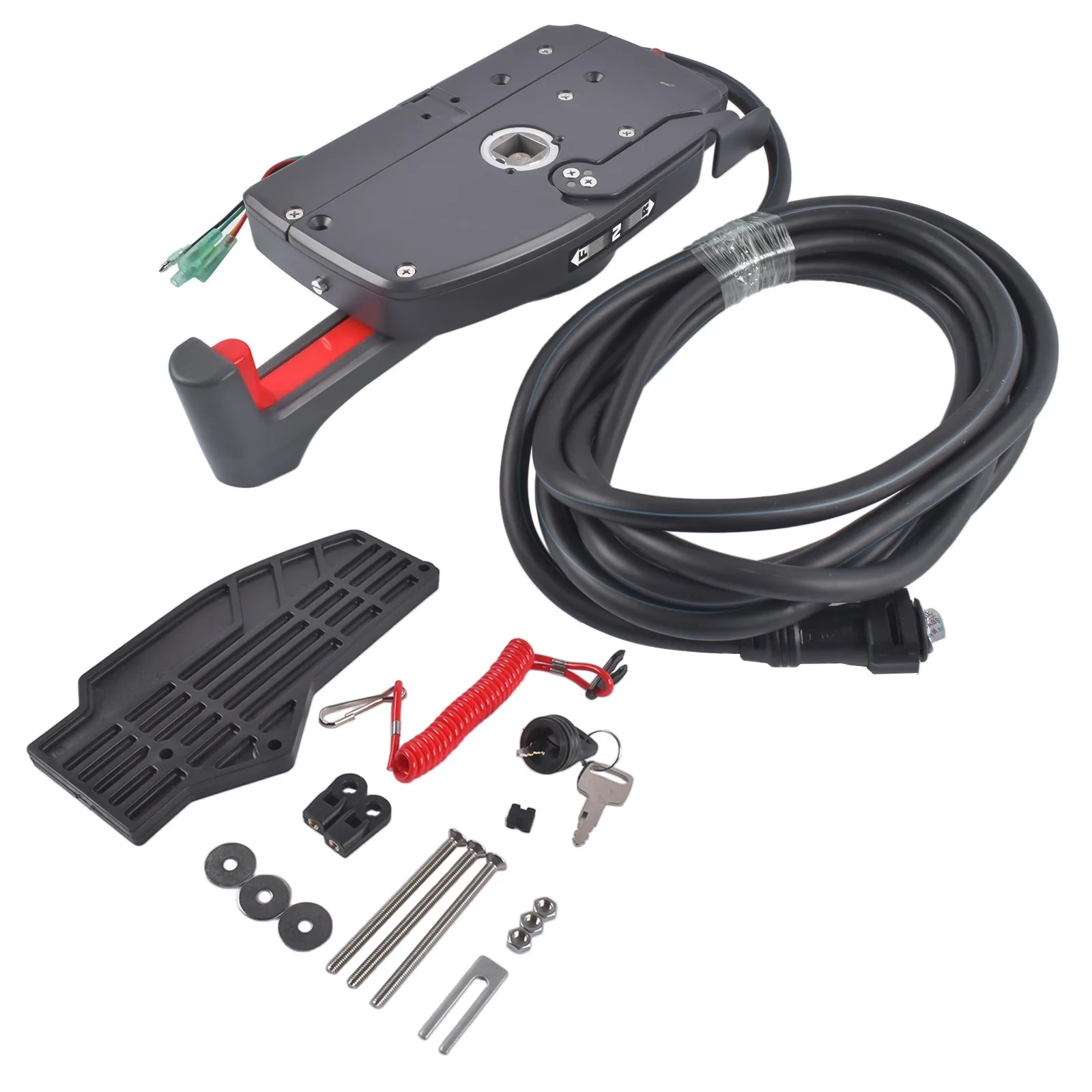 AP02 Remote Control Box Mechanical Black 2 4 Stroke Fits for Yamaha 703 703-48207-1A