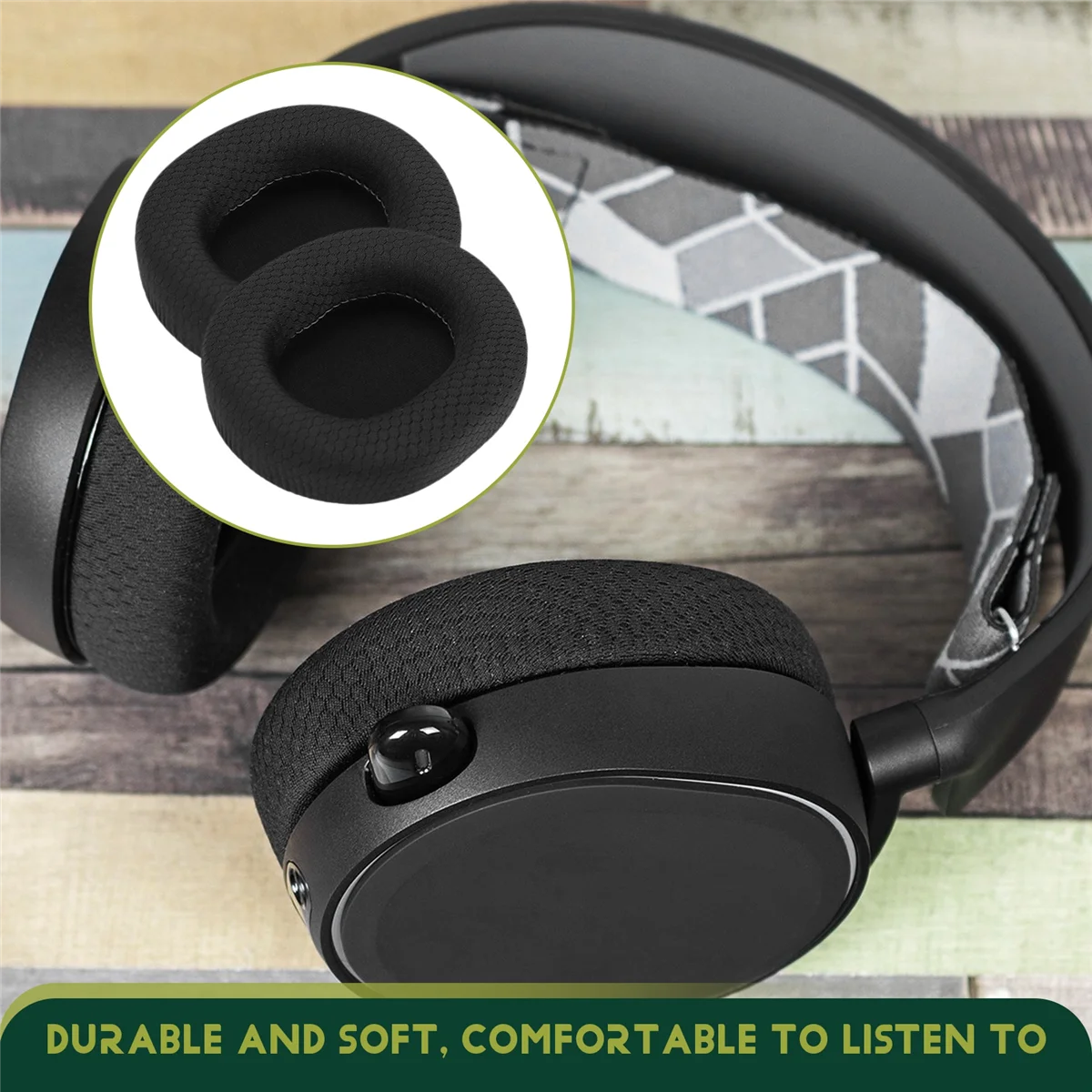 Сменные амбушюры AT77 для Steelseries Arctis 1/3/5/7/7X/9/9X/Pro Xbox, изолирующие амбушюры для беспроводной гарнитуры